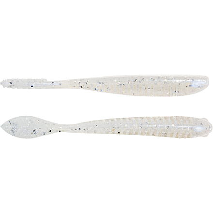 Z-man Elaztech Trick Shotz Drop Shot Soft Bait, 6, 4.2in, White Lightning, TS42-346PK5