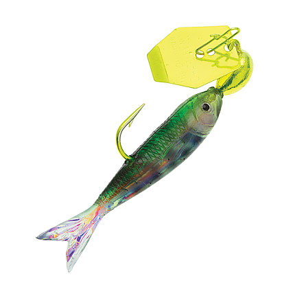 Z-man Flashback Mini Swim Jig, 1/16oz, Chartrues/Rainbow, CB-FBMINI116-05