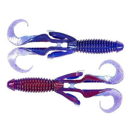 Z-man Gremlin Soft Bait Lure, Purple Rain, 4.5in, GR45-378PK4