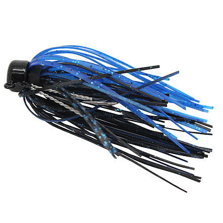 Z-man SHROOMZ MICRO FINS JIG3/16ozBLK/BLUE2PK MFJ316-01PK2