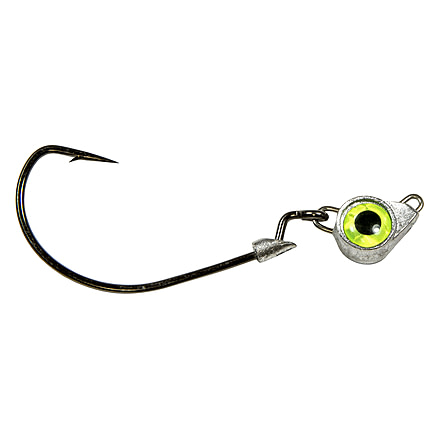 Z-man Texas Eye Jigheads, Chartreuse, 3/16oz, 3 per Pack, TXJH316-05PK3