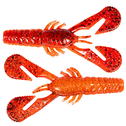 Z-Man Turbo Crawz 4in Fire Craw 6 Pack, TCRAW4-370PK6