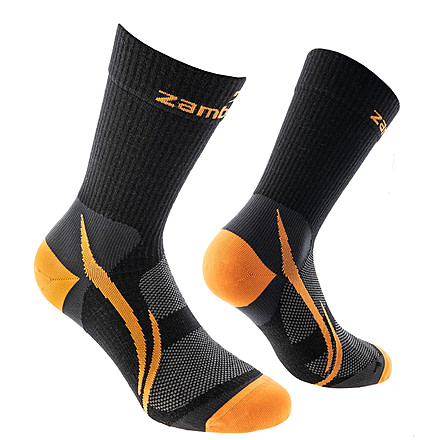 Zamberlan Socks, Black/Orange, Small, SOK-HIK-PAT-SM