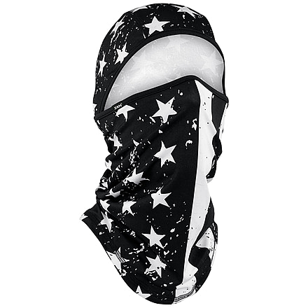 Zan Headgear Sportflex Series Balaclava - Men's, One Size, Black and White Flag, WB4L091