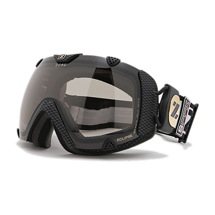 Zeal Optics Classic Eclipse Ski Goggles, Carbon Matte Black Frame and Polarized Automatic Optimum Lens ES2SPP