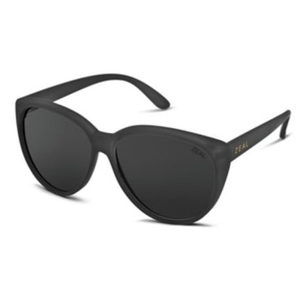 Zeal Optics Dakota Sunglasses, Matte Black Frame, Polarized Dark Grey Lens, Polarized, 10888