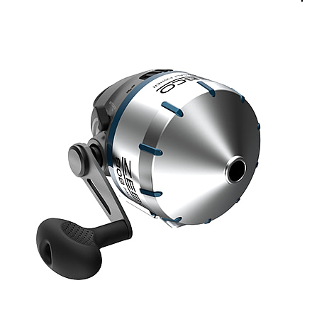 Zebco 808 Saltfisher Spincast Reel, SZ 80 Reel, Changeable Righ/Left Retrieve, Pre-Spooled w/ 20lb Zebco Fishing Line, Stainless Steel Ball Bearing Drive, Silver, 808JSF.BX3