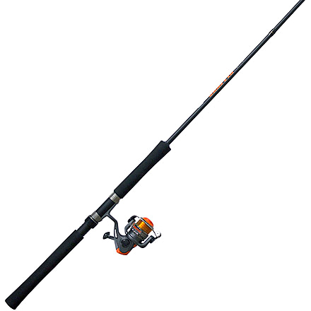 Zebco Crappie Fighter Spinning Combo, 7 ft, Gray/Orange, CRFUL702LA.NS4