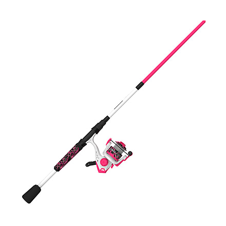 Zebco Roam Pink 20sz 6 ft Spinning Combo, 2 Pieces, Medium Light, 21-44721