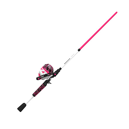 Zebco Roam Pink 6 ft Spincast Combo, 2 Pieces, Medium, 21-44720