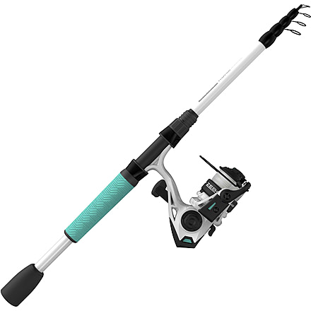 Zebco Roam Tele Size 20 Spinning Combo, 8 lb Line, 6ft Rod, Comfort Grip, Seafoam, ROAMSF20605M.FB4