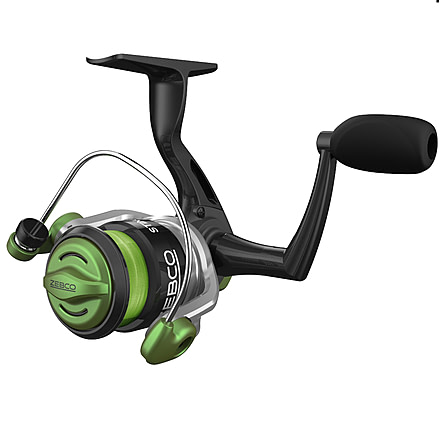 Zebco Stinger Spinning Reel, SZ 10 Changeable Righ/Left Retrieve, All-Metal Gears, Ball Bearing System, Pre-Spooled w/ 6lb Zebco Line, Silver/Black, Clam Pack, SSP10A.CP3