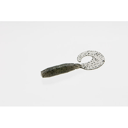 Zoom Fat Albert Curly Tail Grub, 10, 3in, Salt N Pepper, 11008