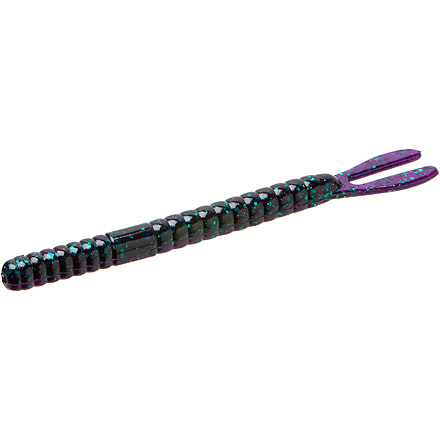 Zoom Fork Tail Soft Bait, 15 Pack,, Junebug, 087005X