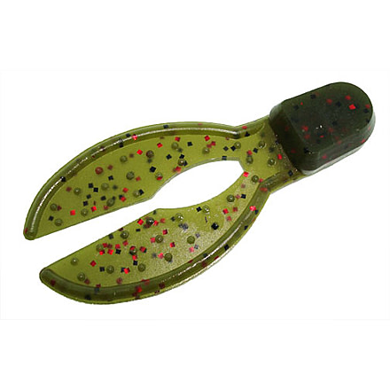 Zoom Super Chunk Jr Jig Trailer, 6 Pack, 2in, Avocado, 041147X