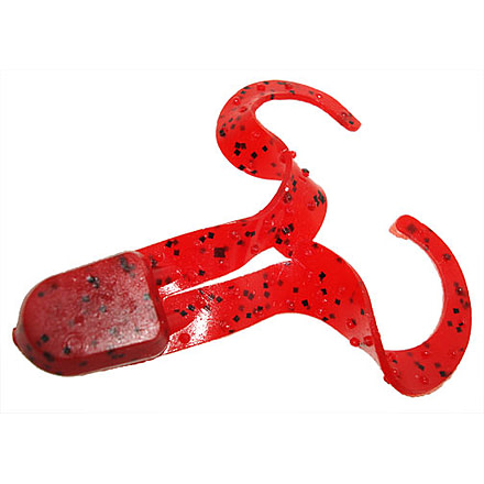 Zoom Swimmin Chunk Jig Trailer, 10 Pack, 3in, Tomato Seed, 043084X