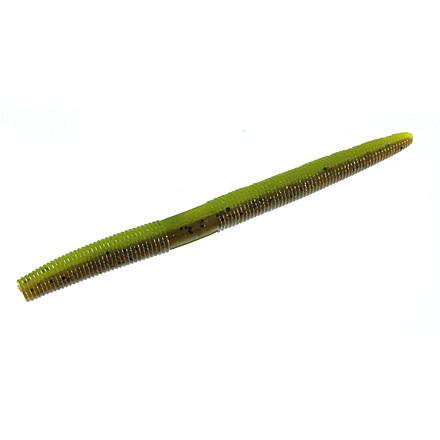 Zoom Zlinky Trick Worm, 10 Pack, 5in, Green Pumpkin/Wtrmln, 138279