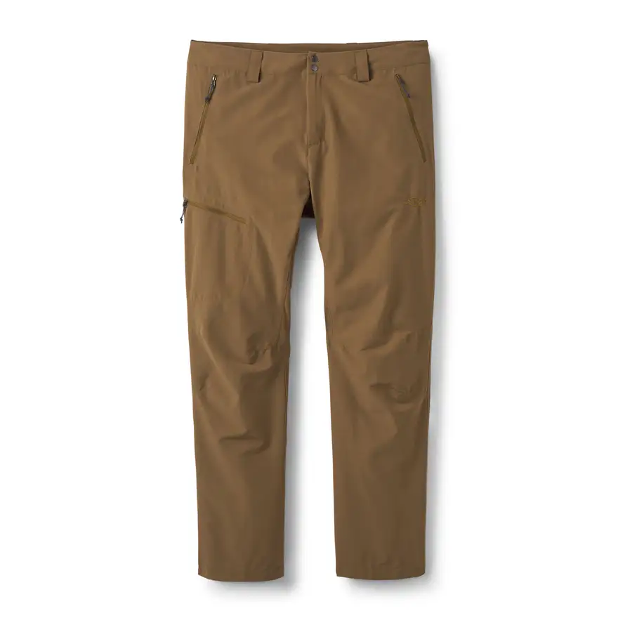 Shop Khaki Light Cotton Wool Viyella Cargo Pants on Sale at