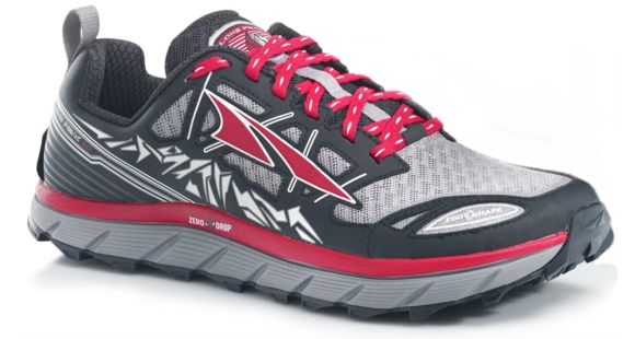 Altra Arrows Lone Peak 3.0 Trail Running Shoe - Men's-Black/Red-Medium-10