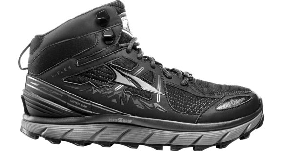 Altra Arrows Lone Peak 3.5 Mid Mesh Trail Running Shoe - Women's-Black-Medium-6