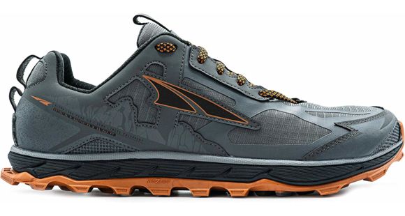 Altra Arrows Lone Peak 4.5 Trailrunning Shoes - Men's, Gray/Orange, 14 US, AL0A4PE5-280-14