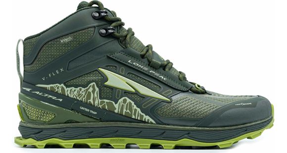 Altra Arrows Lone Peak 4 Mid RSM Trailrunning Shoes - Men's, Deep Forest, 8.5 US, ALM1855N-307-8.5
