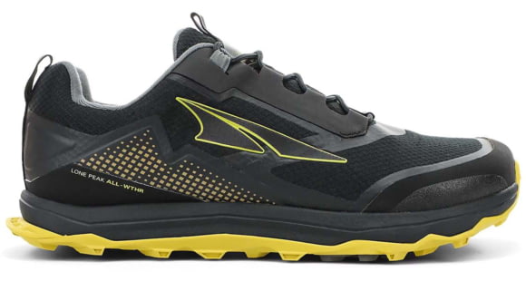 Altra Arrows Lone Peak All-Weather Low Shoes - Men's, Black/Yellow, 16, AL0A4VQG070-16-MED