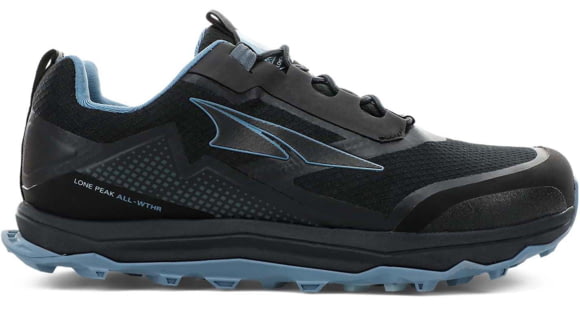 Altra Arrows Lone Peak All-Weather Low Shoes - Women's, Black/Blue, 10, AL0A4VR9040-10-MED