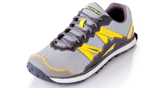 Altra Arrows Lone Peak Trail Running Shoe - Men's-Gray/Yellow-Meidum-8.5 US