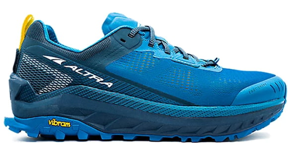 Altra Arrows Olympus 4 Shoes - Men's, Blue/Yellow, 12.5, AL0A4VQM470-12.5-MED