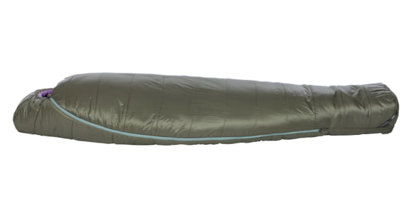 Big Agnes Anthracite 20 FireLine Pro Recycled Sleeping Bag - Women's, Lichen Green/African Violet, Regular, BTMWA20RR26