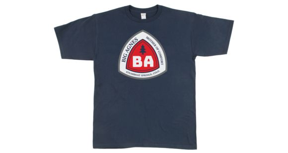 Big Agnes Blaze Logo T-shirt - Men's, Navy, Medium, ATBLAZEMM19