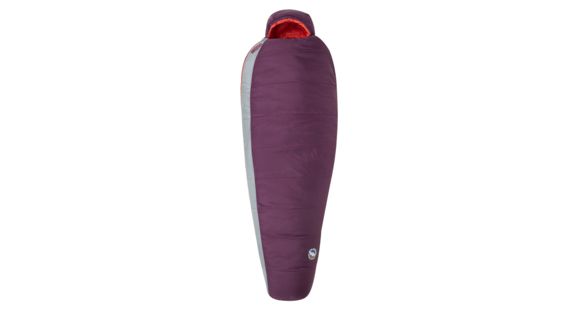 Big Agnes Blue Lake 25 Sleeping Bag FireLine Pro, Right Zip - Womens, Beet/Paprika, Petite, BTMWBLPR19