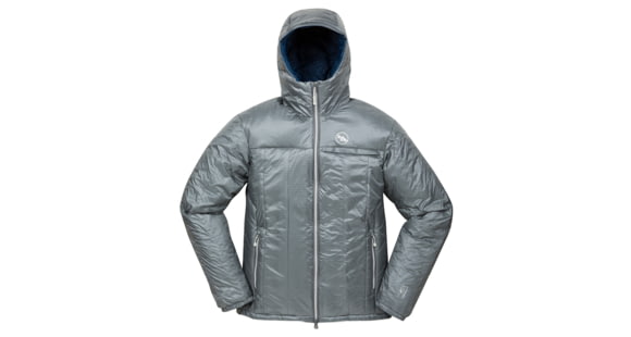 Big Agnes Dunkley Belay Jacket - Men's-Gray/Dark Blue-Medium