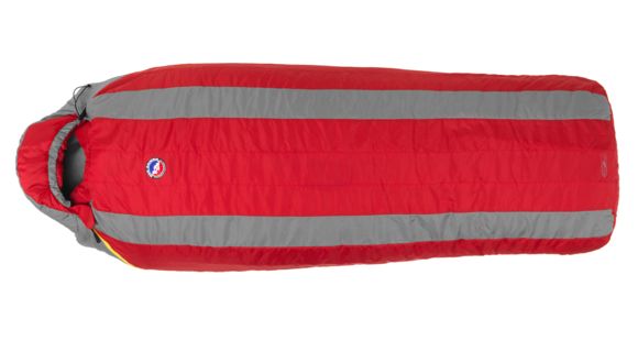 Big Agnes Encampment 15 Sleeping Bag (Synthetic)-Regular-Left-Red/ Gray