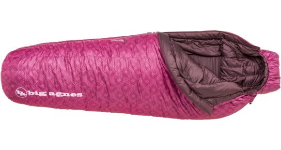 Big Agnes Ethel 0 Women's Sleeping Bag (650 DownTek)-Raspberry Shibori Print-Regular-Women's-Left