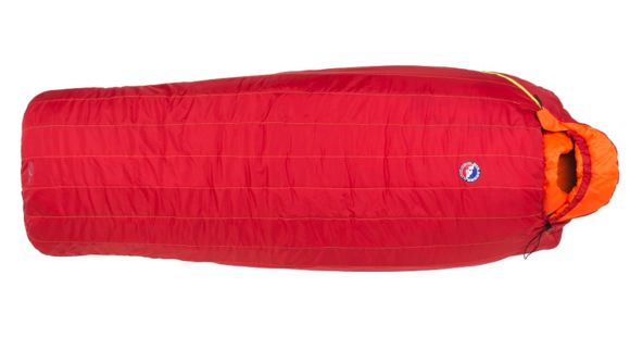 Big Agnes Farwell 0 Sleeping Bag (Synthetic)-Coffee/Crimson-Clearance-Long-Right