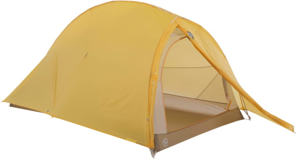 Big Agnes Fly Creek HV UL2 Bikepack Solution Dye Tent, Yellow/Greige, 2 Person, THVFCBP222