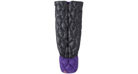 Big Agnes Fly Creek UL Zip Quilt 50 Sleeping Bag, Asphalt/Royal Purple, Long, BFCULZQL5025