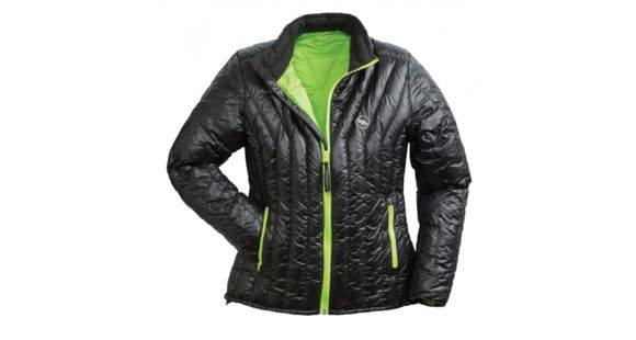 Big Agnes Hole In The Wall Down Jacket - Women's-Black/Lime-Large