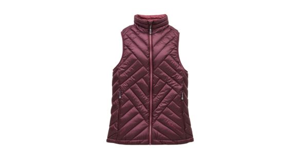 Demo, Big Agnes Late Lunch 700 DownTek Vest - Women's, Sangria/Berry, Medium, 31405-513-MD