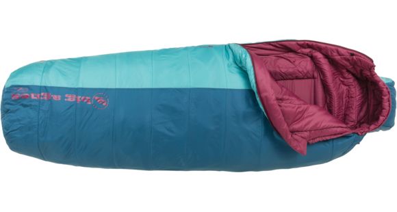 Big Agnes Lulu 15 Women's Sleeping Bag, Regular, Left, blue / green, BWLURL17