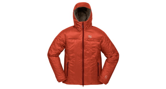 Big Agnes Men's Dunkley Belay Jacket - Pinneco Core, Orange/Taupe, Extra Large, 31201-811-XL