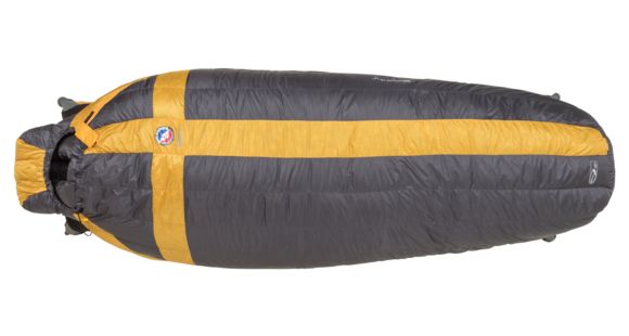 Big Agnes Mystic 15 Sleeping Bag, Long, Left, Graphite/Sunflower, BMULLL15