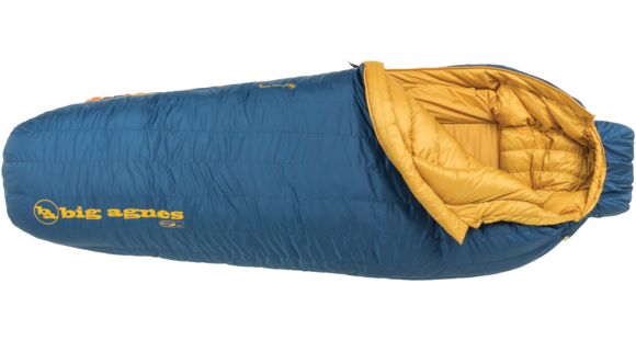Big Agnes Storm King 0 Sleeping Bag (650 DownTek)-Blue-Long-Left