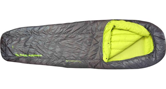 Big Agnes Thunderhead SL 30 Sleeping Bag (650 DownTek)-Charcoal-Long-Left