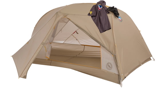 Big Agnes Tiger Wall UL2 Bikepack Solution Dye Tent, Greige/Gray, TTWULBP221