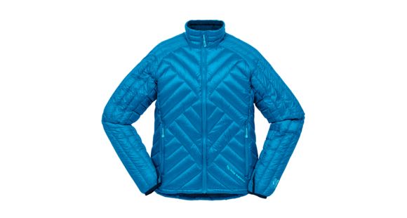 Big Agnes Women's Hole in the Wall Jacket - 700 DownTek, Turquoise/Navy, Medium, 31404-444-MD