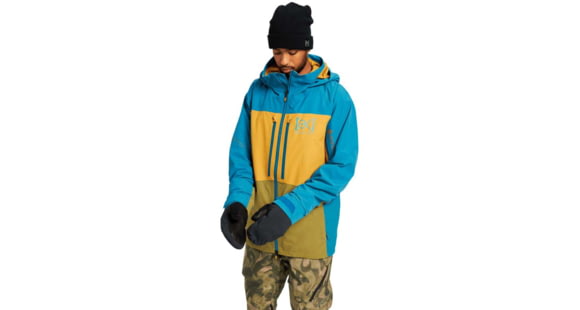 Burton ak GORE-TEX Swash Jacket - Men's, Celestial Blue/Wood Thrush/Martini Olive, Extra Large, 10001108403-XL