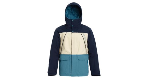 Burton Breach Insulated Jacket - Men's, Dress Blue / Almond Milk / Storm Blue, Medium, 10180106401-M